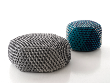 TRAMAE - Polyester garden pouf by B&B Italia Outdoor - view 3